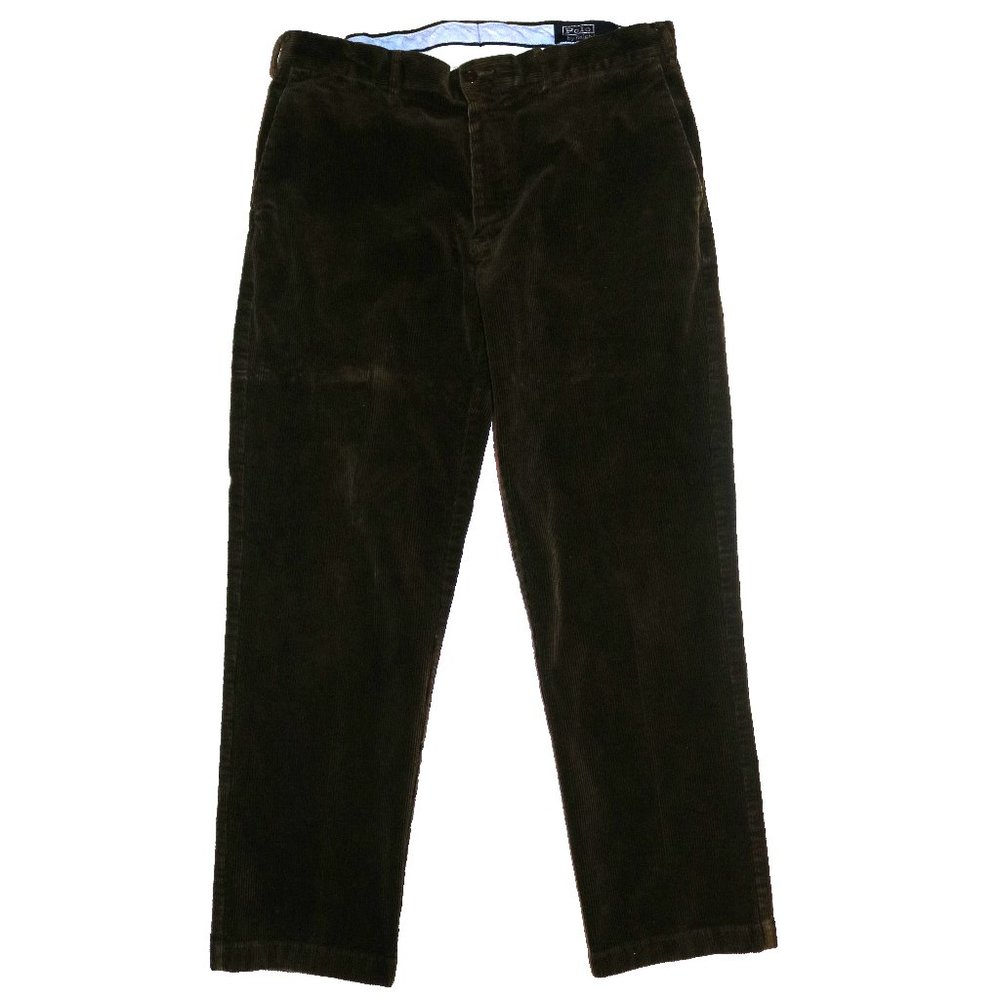 Mens Polo Ralph Lauren Corduroy Pants Brown 36x30